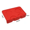 ROKENE Coffee Tamper Mat Suit for Flat and Ripple Coffee Tamper Double Non-Slippery Fluted Coffee Tampering Corner Mat BPA Free ► Photo 2/6