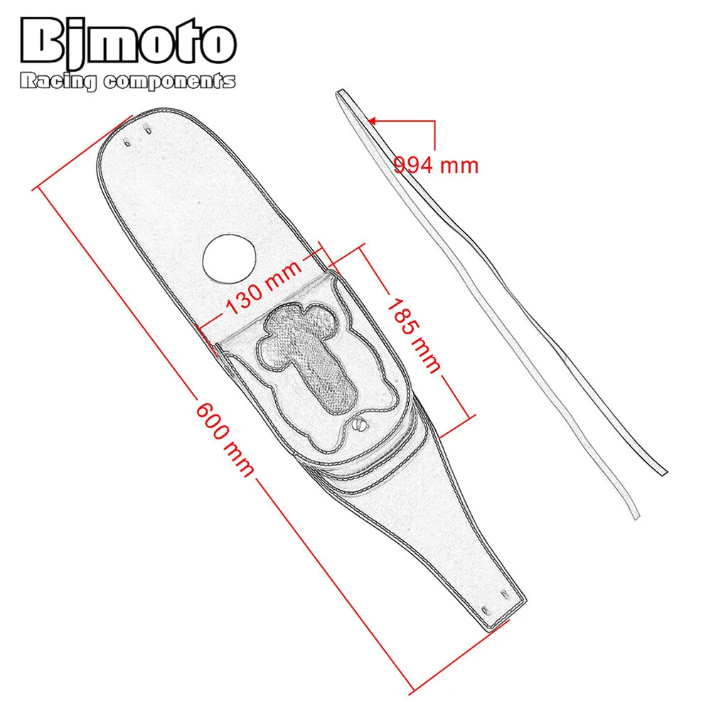 Bjmoto мотоцикл 4 5 галлонов нагрудник Крышка бака панели с чехлом для Harley Sportster XL1200 883