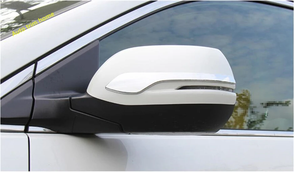 

Lapetus Chrome Rearview Mirror Strip Lid Frame Molding Garnish Cover Trim 2 Pcs / Set Fit For Honda CRV CR-V 2017 2018 2019 ABS