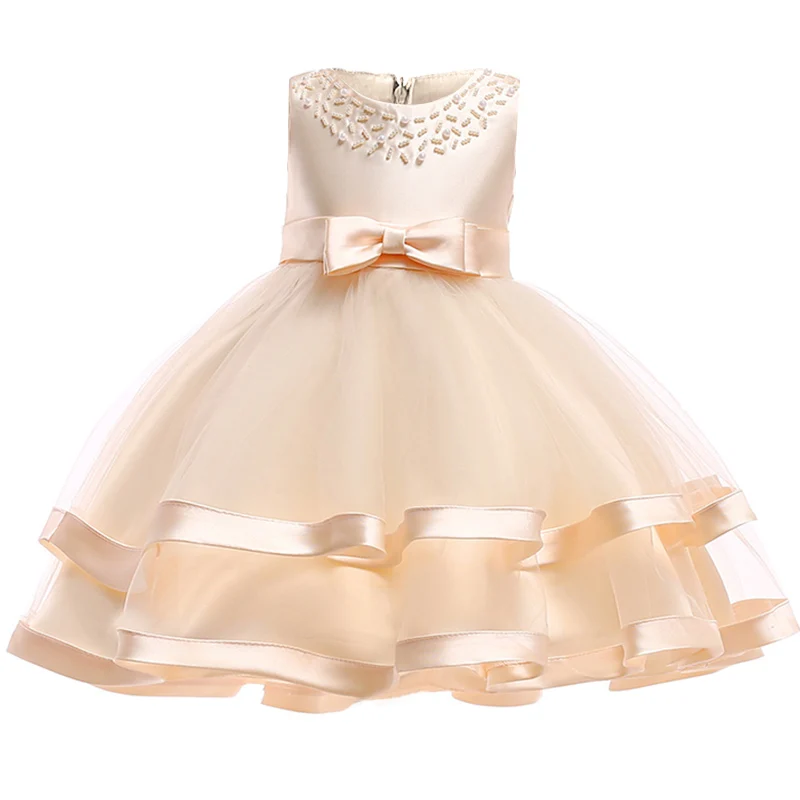 Элегантные вечерние платья для девочек; высококачественное платье с пайетками и кисточками для девочек; детская одежда для свадьбы с цветочным рисунком; T5035