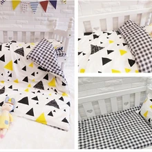 Промо-акция! Комплект постельного белья из 3 предметов с героями мультфильмов, детская кроватка, люлька(пододеяльник+ простыня+ наволочка