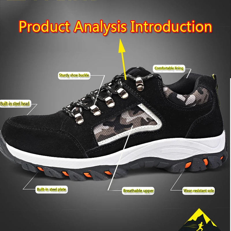 Повседневное дышащие кроссовки Горные Анти-Убойные Сталь головка труда страхование обувь анти-прокол одежда безопасная обувь
