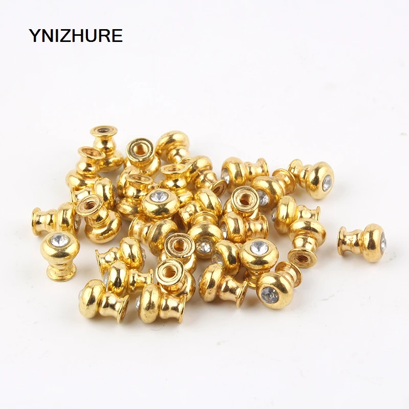 

Tiradores Muebles 50pcs Box Knobs Zinc Alloy Handle Arch Tracery Gold Tone For Drawer Wooden Jewelry Mini Handles For Hardware
