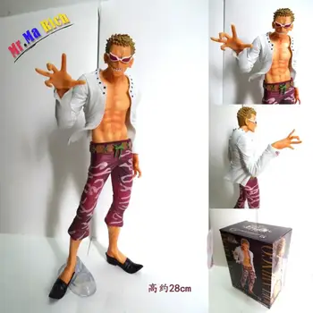 

28cm Anime Donquixote Doflamingo Action Figures Pvc Collection Model Toys For Christmas Gift Free Shipping