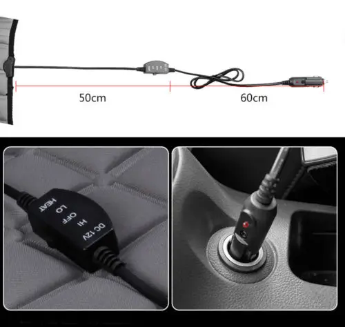 2x Новый утепленный подогреватель автомобильного сиденья подушка накладка с