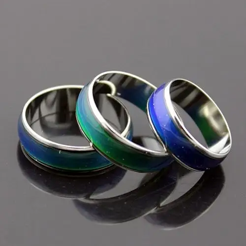 

Hot sell New Fashion Women Men Emotion Feeling Changing Color Mood Temperature Couple Ring Wedding Rings For Men and Women