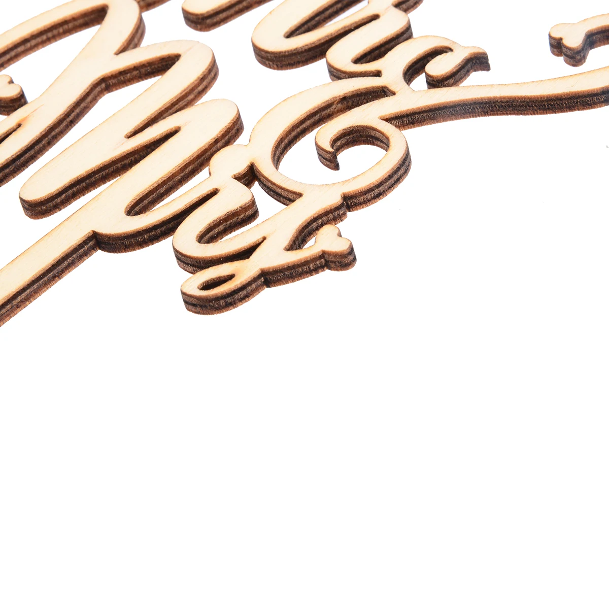 1PC Mr and Mrs Cake Topper Wedding Cake Topper Laser Cut Wood Letters For DIY Party Decorations  Supplies