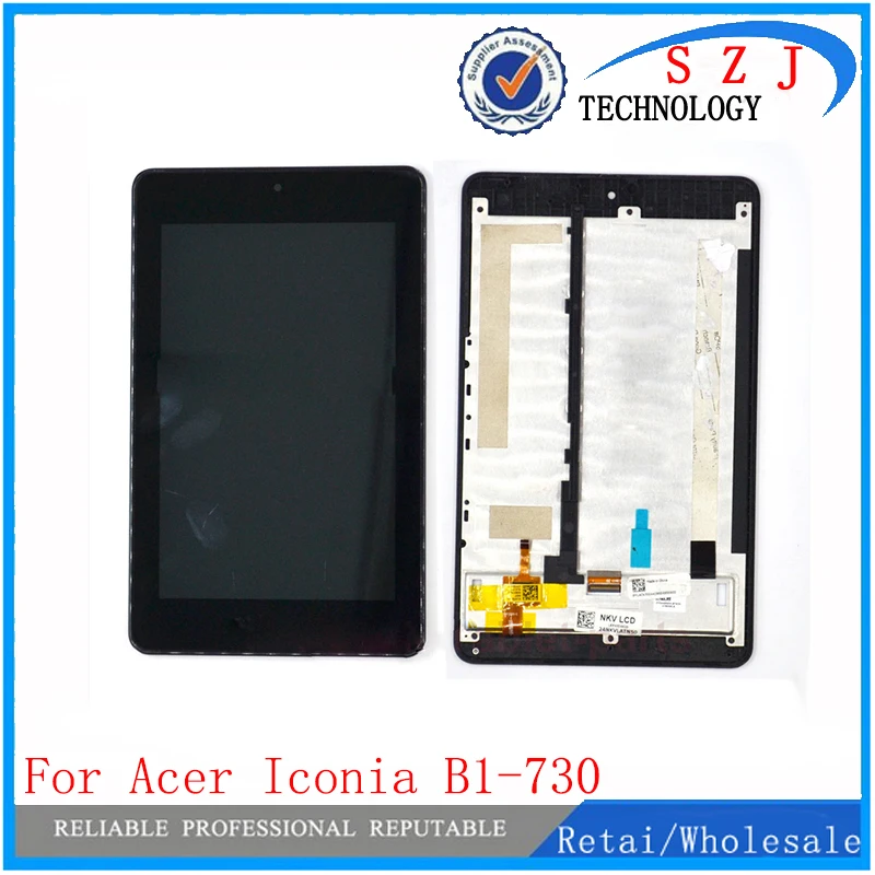 New 7'' inch LCD Display Panel + Touch Screen Digitizer Assembly For Acer Iconia One 7 B1-730 9cm B1-730HD 9.5cm Free Shipping