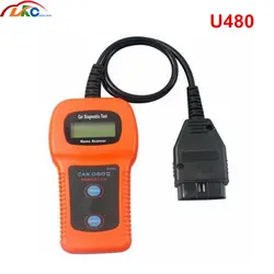 10 шт./лот DHL U480 OBD2 OBDII CAN-шина читатель кода анализатор двигателя автомобильный диагностический сканер инструмент работает на все 1996