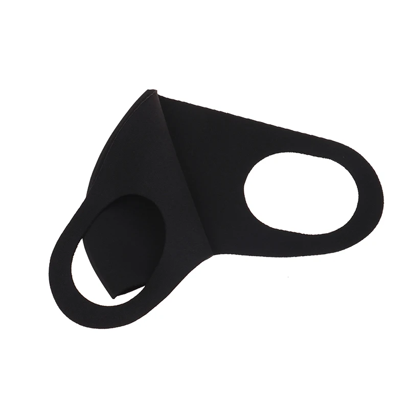 1 шт., черная маска для рта Kpop, дышащая, унисекс, губка, маска для лица, многоразовая, против загрязнения лица, защита от ветра, рот, покрытие