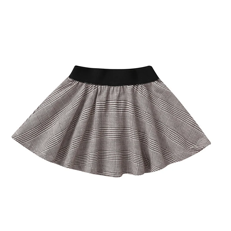 

Summer Children Skirts Kids Girls Houndstooth Print Elastic Waist Short Tutu Skirt Casual Skirt 1-5Y Cute Toddler Girls Clothes
