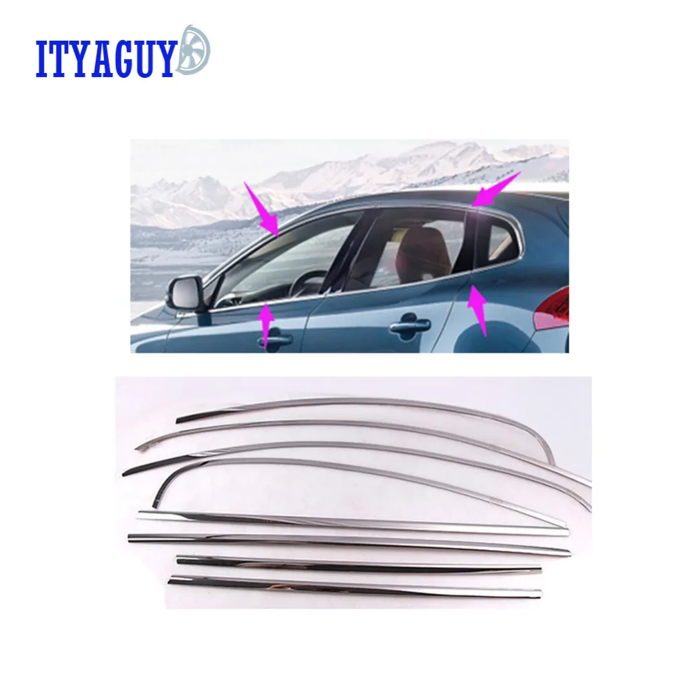 

12PCS Car styling Side Window Trim car styling stainless steel car window trims For VOLVO V40 car accessories