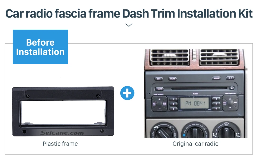 Seicane Лидер продаж один Din автомобиль тире отделка наборы рамка панель радио фасции для Citroen Fukang аудио плеер Лицевая панель