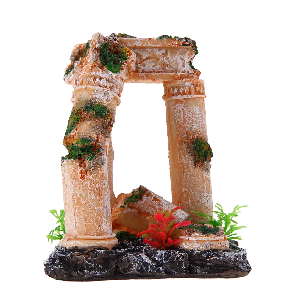 aliexpress com buy artificial column temple ruin resin top selling christmas albums