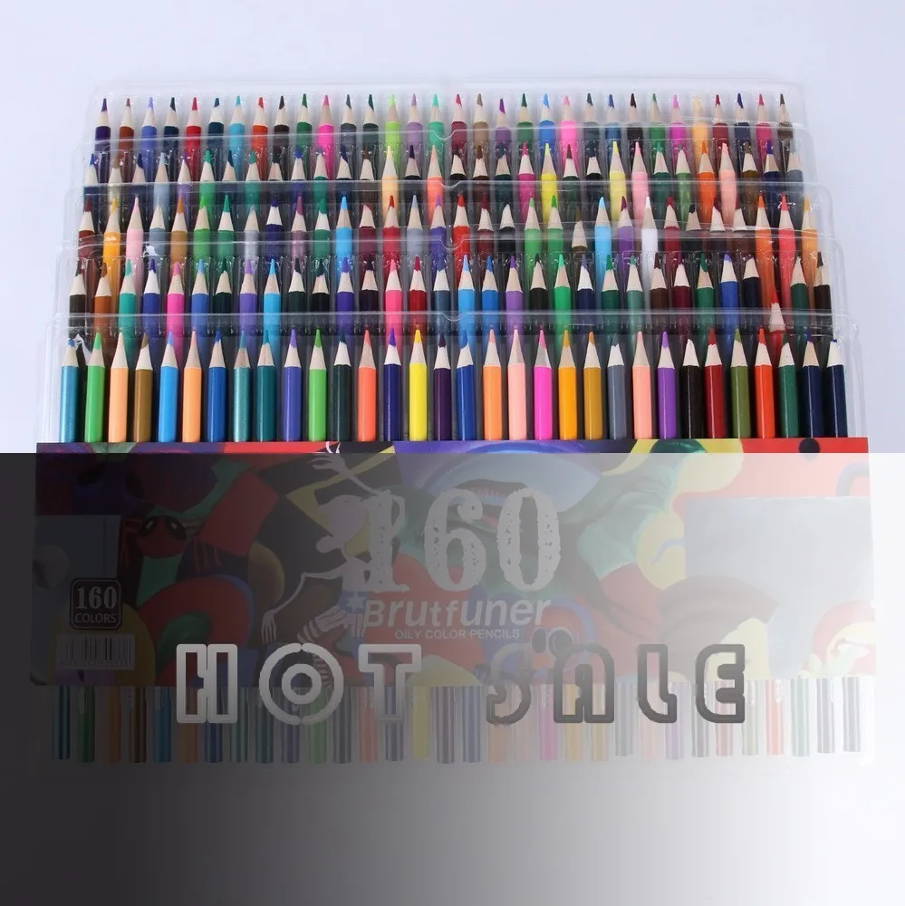 

On Sale 160 smooth oily water-insoluble pencil bright comics graffiti color lead school supplies