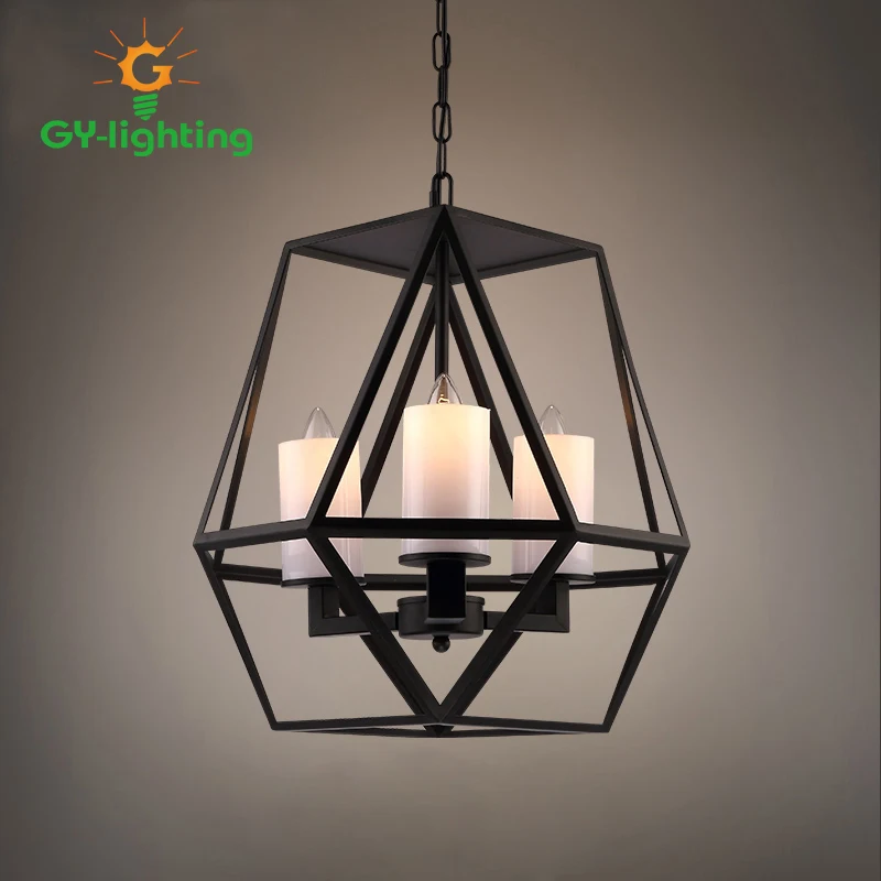 

Village Industrial Retro Pendant Lights Wrought Iron Cages Creative Aisle Bar Cafe Hotel Entrance Head Lamp hanging Lighting