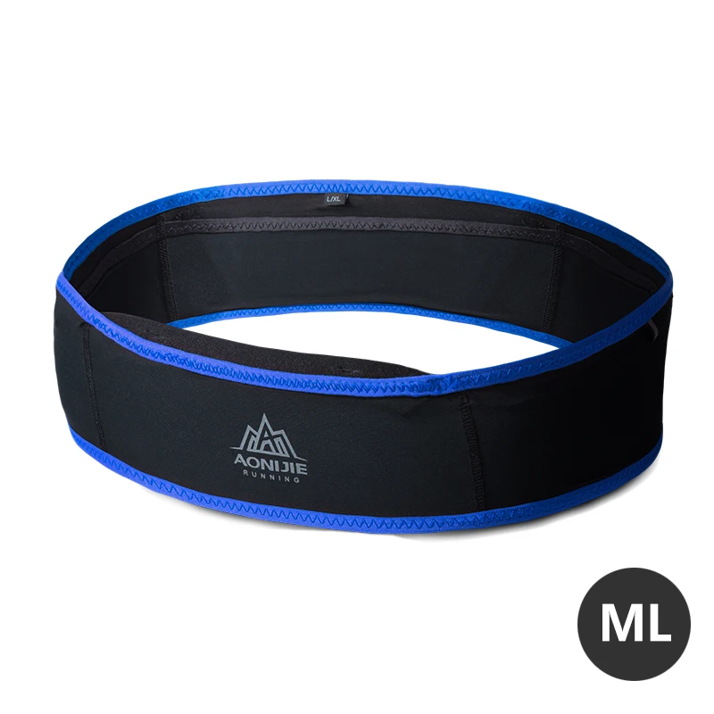 ML.Black Blue AONIJIE W938 тонкий беговой поясной ремень сумка для бега поясная сумка для путешествий деньги марафон тренажерный зал тренировки фитнес 6,9 В держатель мобильного телефона - Цвет: ML.Black Blue
