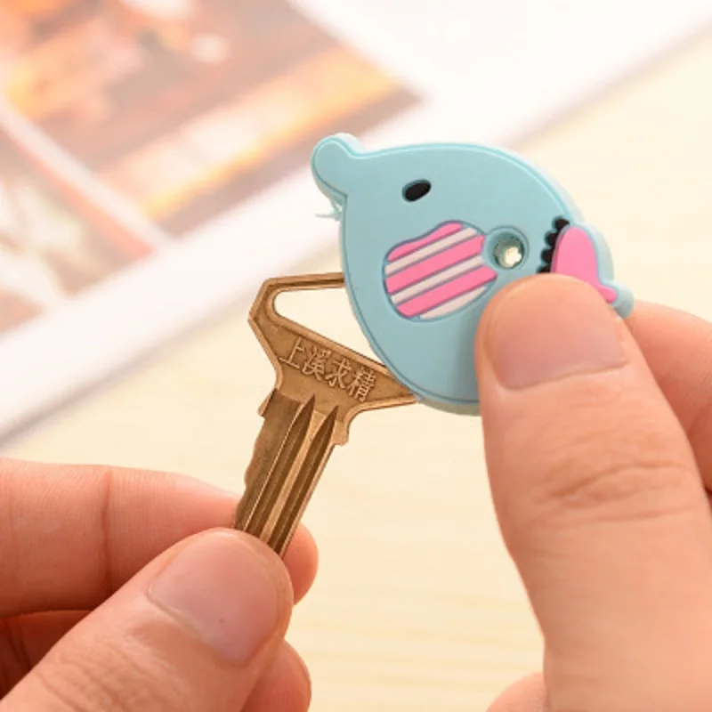 New Cartoon Silicone Protective Key Case Cover For Key Control Dust Cover Holder Organize Key Wallets Home Accessories Supplies