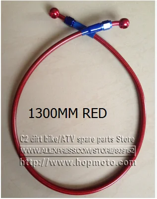 1050mm 1M3 1M5 1M8 2000MM 2300MM Motorcycle M10 Hydraulic Reinforced Brake Or Clutch Oil Hose Line Pipe Fit ATV Dirt Pit Bike 1050mm 1M3 1M5 1M8 2000MM 2300MM Motorcycle M10 Hydraulic Reinforced Brake Or Clutch Oil Hose Line Pipe Fit ATV Dirt Pit Bike
