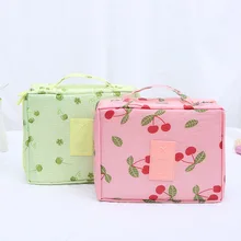 

South Korean version of the multifunctional portable nylon travel bag storage bag hand-held lady makeup four-way bag cleaningbag