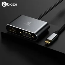 Biaze USB C HDMI VGA Adapter Type C to HDMI 4K Thunderbolt 3 for Samsung Galaxy S10/S9/S8 Huawei Mate 20/P30 Pro USB C HDMI Biaze USB C HDMI VGA Adapter Type C to HDMI 4K Thunderbolt 3 for Samsung Galaxy S10/S9/S8 Huawei Mate 20/P30 Pro USB C HDMI