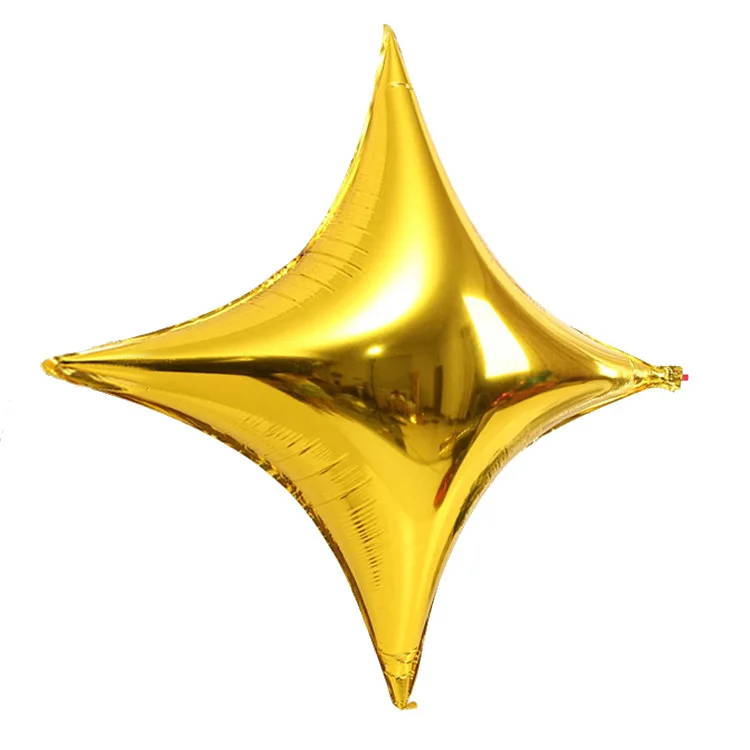 10 дюймовые воздушные шары гелиевые шары в форме звезды из алюминиевой фольги, украшения на день рождения, праздничные принадлежности - Цвет: Золотой