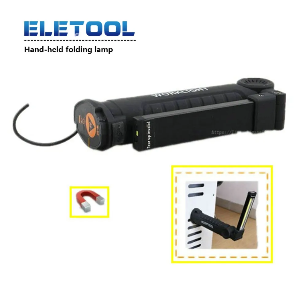 

USB Rechargeable LED Work Light Portable 5 Model COB Flashlight Torch Magnetic COB Lanterna Hanging Hook Lamp For Outdoor XF30