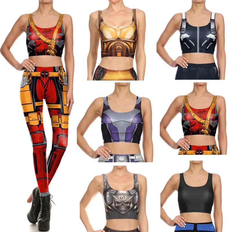 2017 New Arrival Print Tank Tops Summer Women Crop...