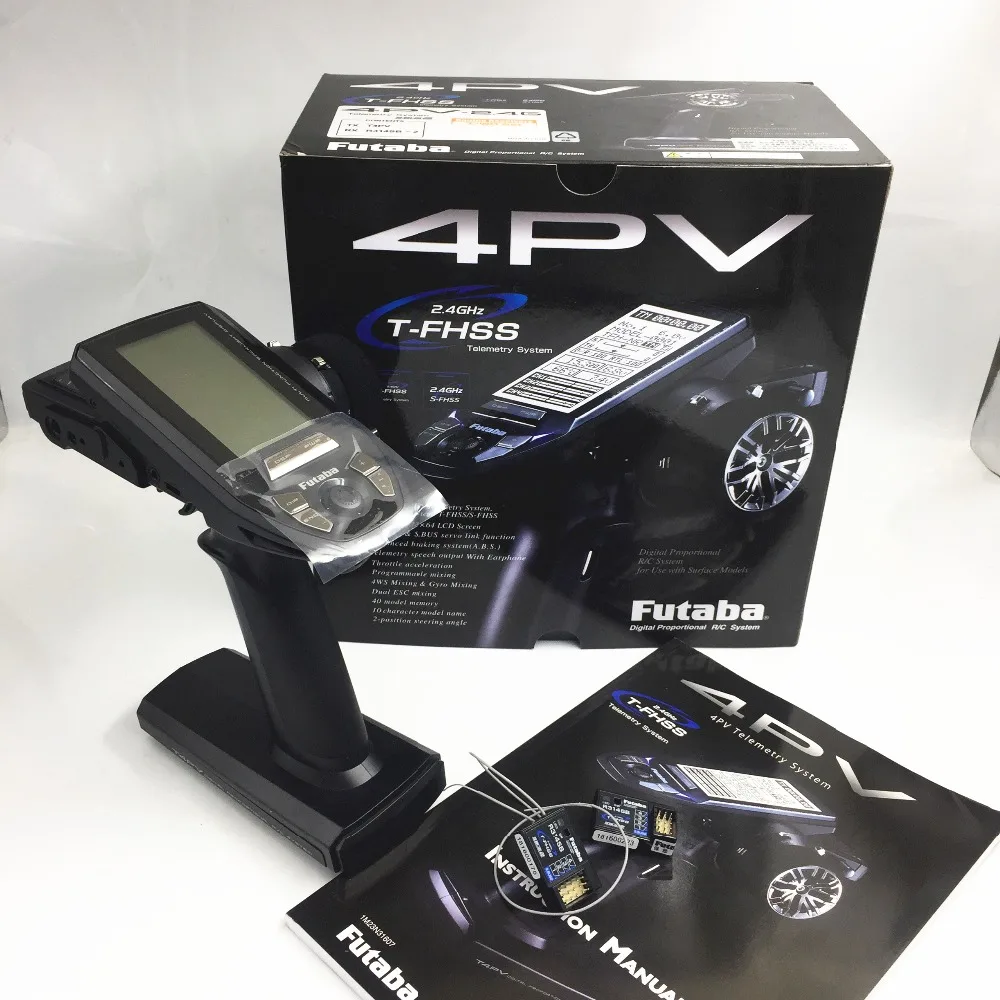 

Original Futaba dual leaf 4PV four channel remote controller with R314SB receiver for RC car