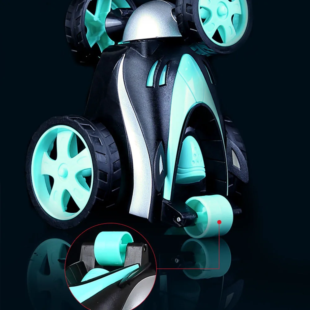 Супер трюк танцы Радиоуправляемый автомобиль с электрическим управлением мини-автомобиль смешной прокатки вращающееся колесо автомобиля игрушки для подарки на день рождения