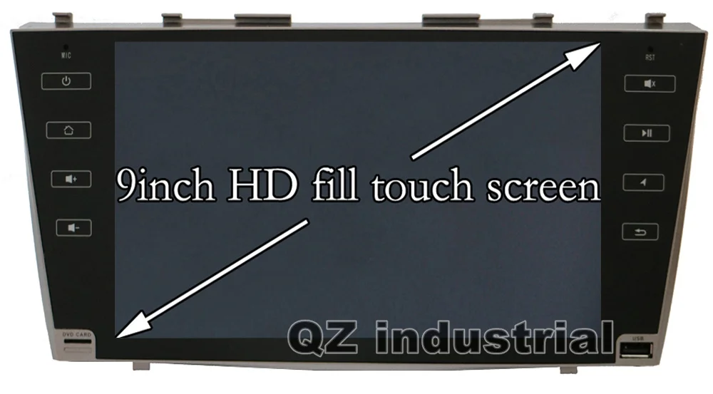 Clearance QZ industrial HD 9inch Android 8.1 T3/T8 Car DVD Player for Toyota Camry 40 2006-2011 with WIFI 3G 4G Radio RDS Navigation Map 0