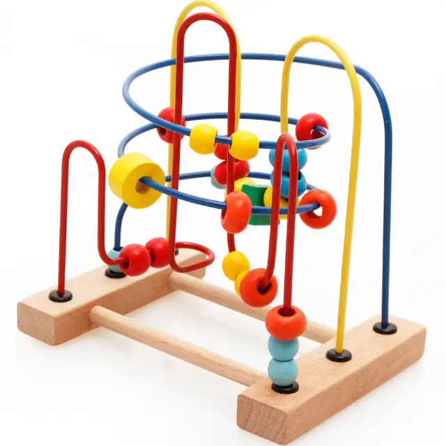 Montessori Educational Bead racks Beads children puzzle early teach
