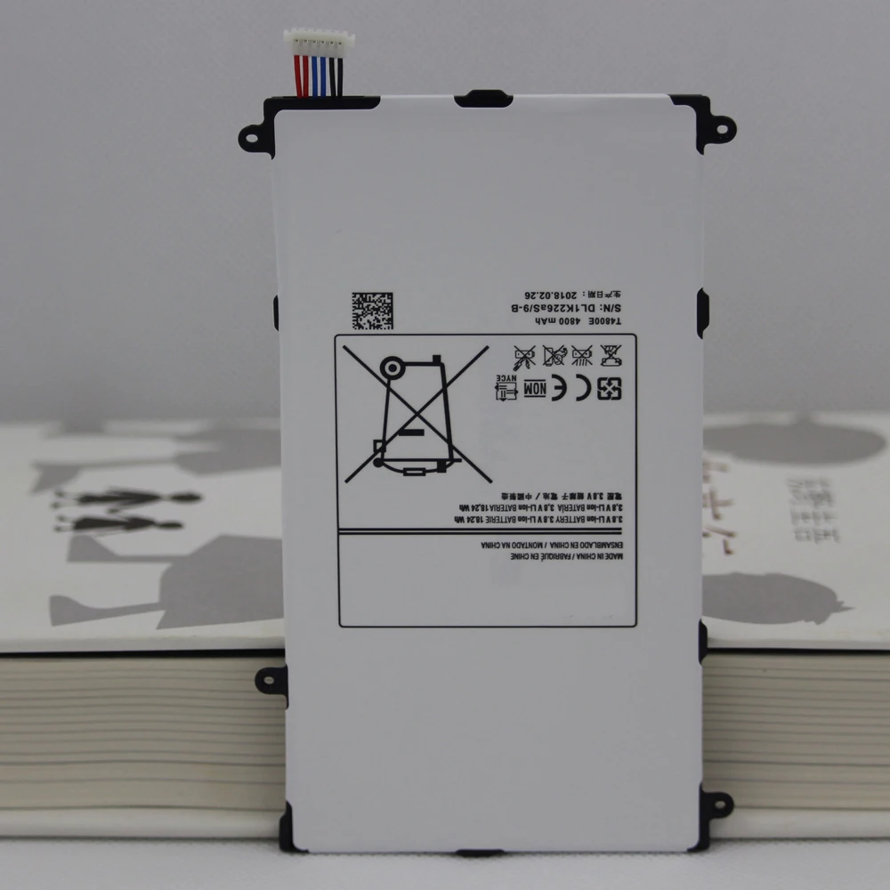 Запасная батарея T4800E для Samsung Galaxy Tab Pro 8 4 in SM T321 T325 T320 Tablet Battery 4800mAh с ремонтными