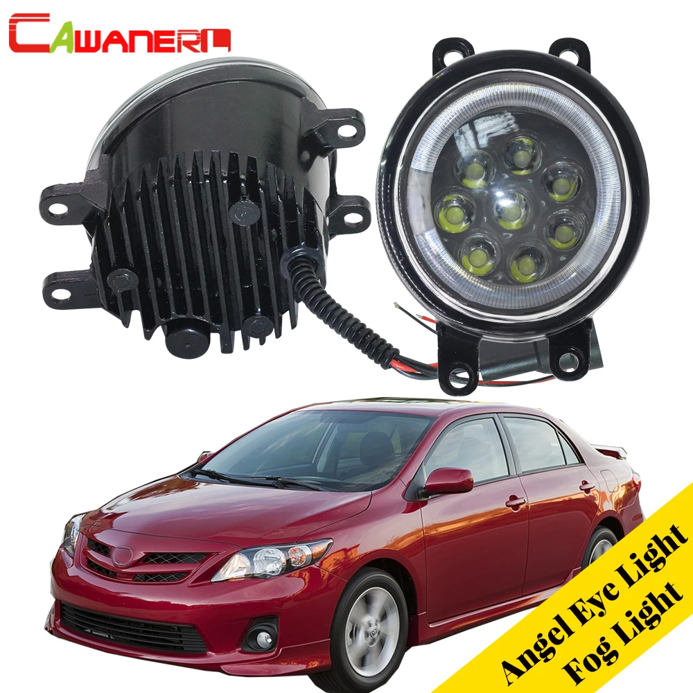 Cawanerl Car LED Lamp Fog Light Angel Eye DRL Daytime Running Light 12V For Toyota Corolla 2009 2010 2011 2012 2013 2014 2015 Cawanerl Car LED Lamp Fog Light Angel Eye DRL Daytime Running Light 12V For Toyota Corolla 2009 2010 2011 2012 2013 2014 2015