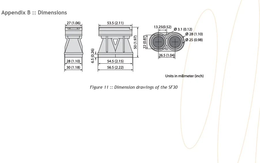 Laser ranging lidar sensor SF30/C 100m TTL serial