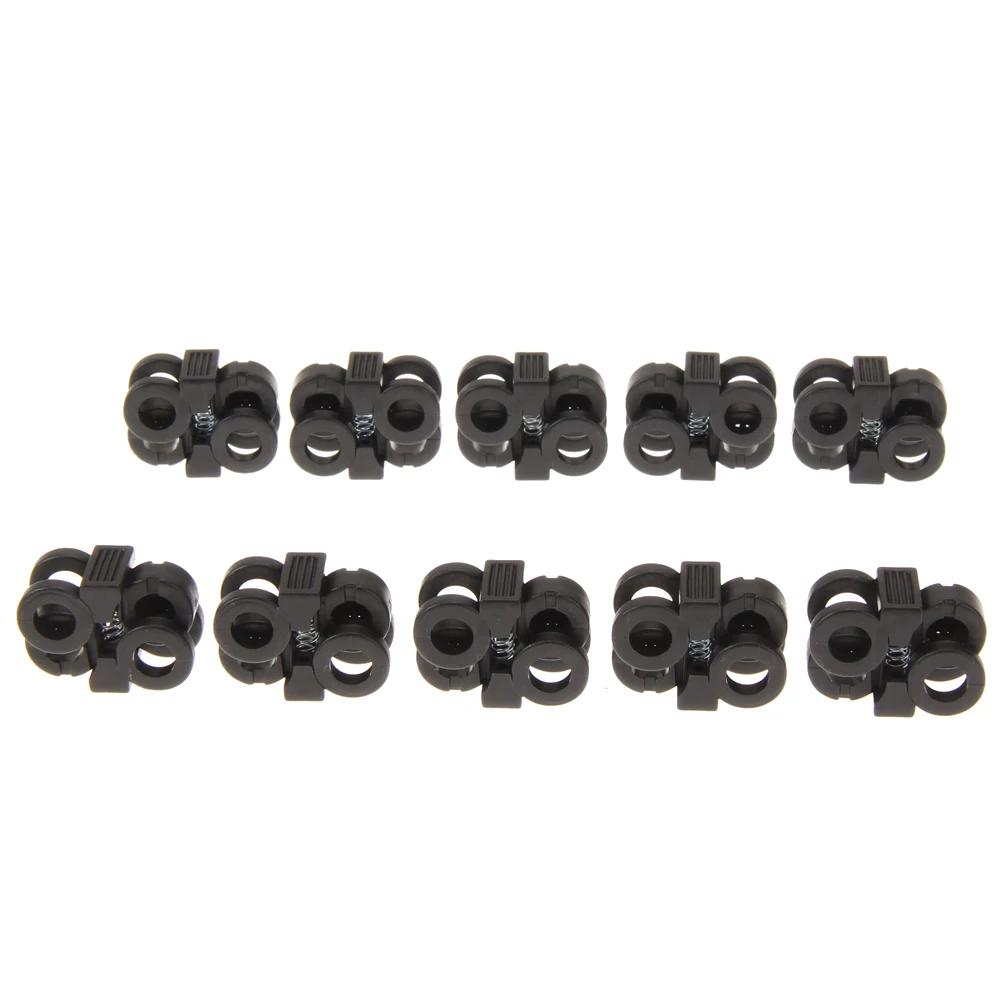 10 Pcs/Lot Shoelace Buckle Clip EDC Gear Tactical Outdoor Hiking Boots Shoes Grenade Shoelace Tightening Non-Slip Buckle