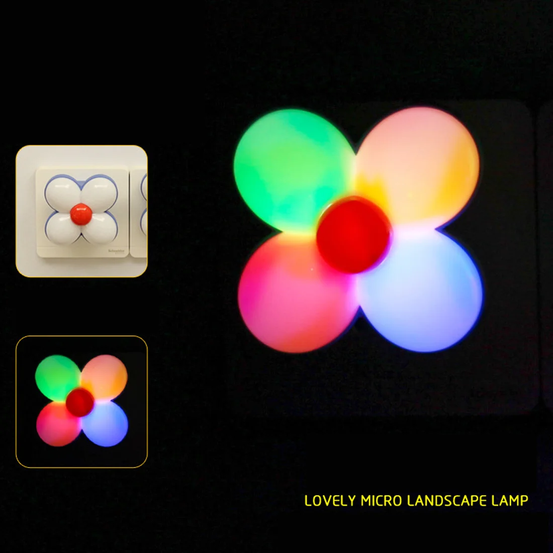 

1pcs EU/US Plug Light Control Night Light 110-220V Colorful Intelligent Sun Flower Night Light