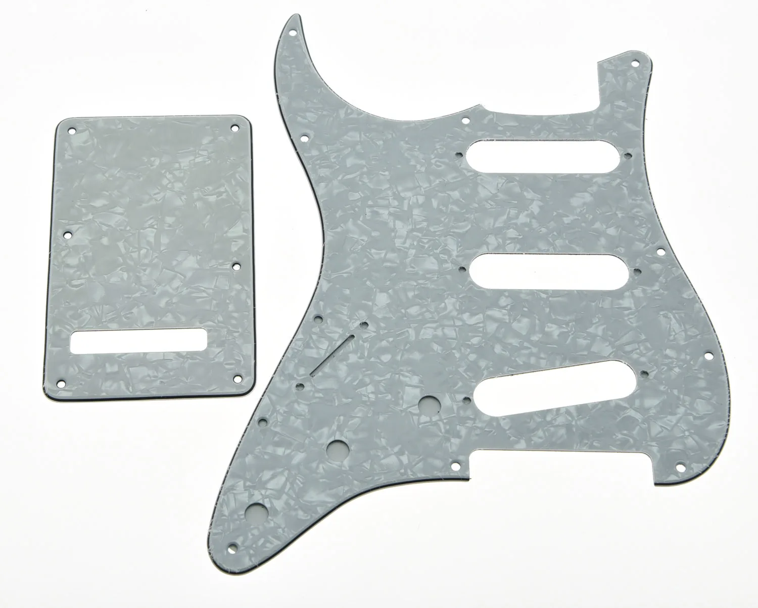 

KAISH Lefty ST SSS Pickguard,Left Handed Trem Cover Set White Pearl