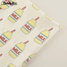 Booksew Новое поступление милые молочные конструкции хлопок саржа фабричный Текстиль для дома DIY Лоскутная Ткань для постельного белья одежда Детский стеганый Tecido