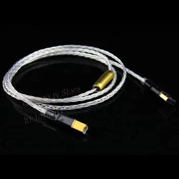 

HiFi hi-end hiend USB sound card decoder DAC digital cable HIFI USB cable A-A / A-B port for choose