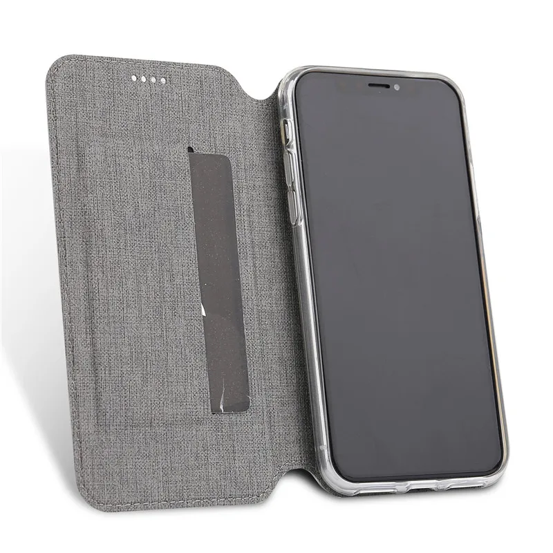 Магнитный кожаный флип чехол для iPhone XS подставка книжка с функцией сна X мягкий из
