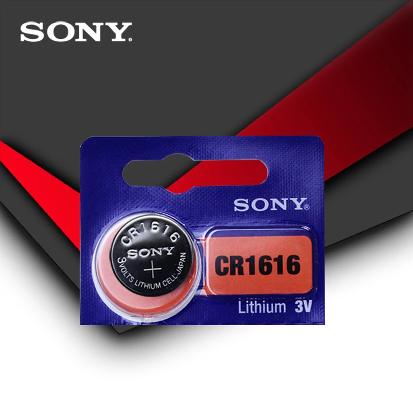 

1pc/lot Sony 100% Original CR1616 Button Cell Battery For Watch Car Remote Key cr 1616 ECR1616 GPCR1616 3v Lithium Battery