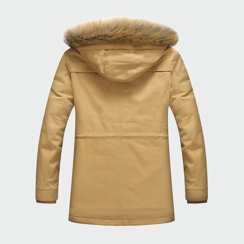 Cena Zimowe męskie grube płaszcze ciepłe męskie kurtki wyściełane na co dzień z kapturem termiczna Parka nowych mężczyzna płaszcze mężczyzna odzież marki M 5XL ML071