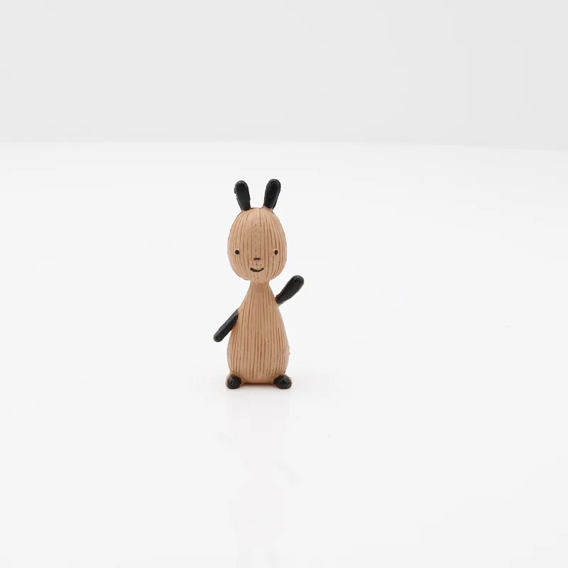 5pcs/set Hot Forest Animal Friend Bing Bunny Rabbit Action Figure Toy Cute Elephant Panda Bear Model Doll Toys Kids Gift