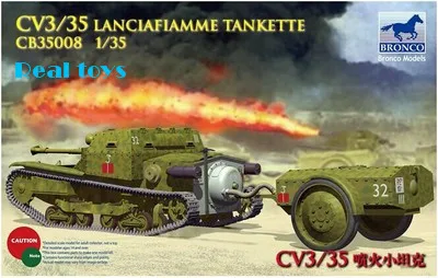 Модель Бронко CB35008 1/35 в итальянском стиле CV3/35 Lanciafiamme танкетка пластиковая модель
