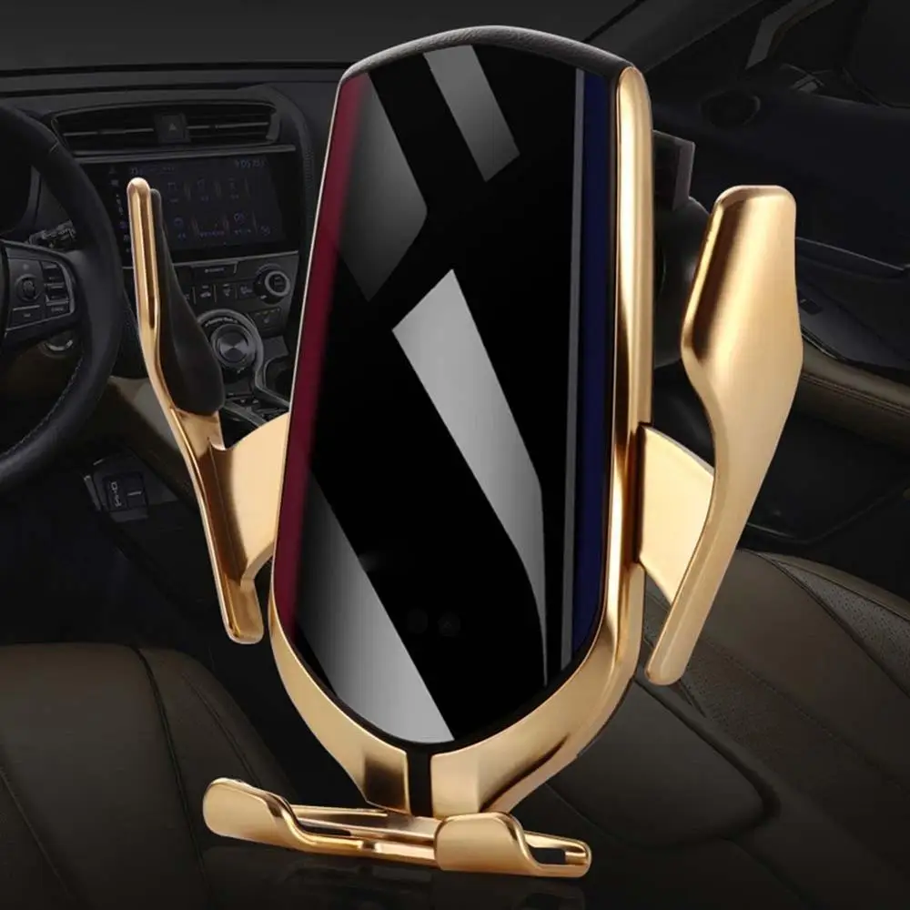 

10W Wireless Car Charger S5 Automatic Clamping Fast Charging Phone Holder Mount in Car for iPhone XR Samsung R1 Wireless Charger