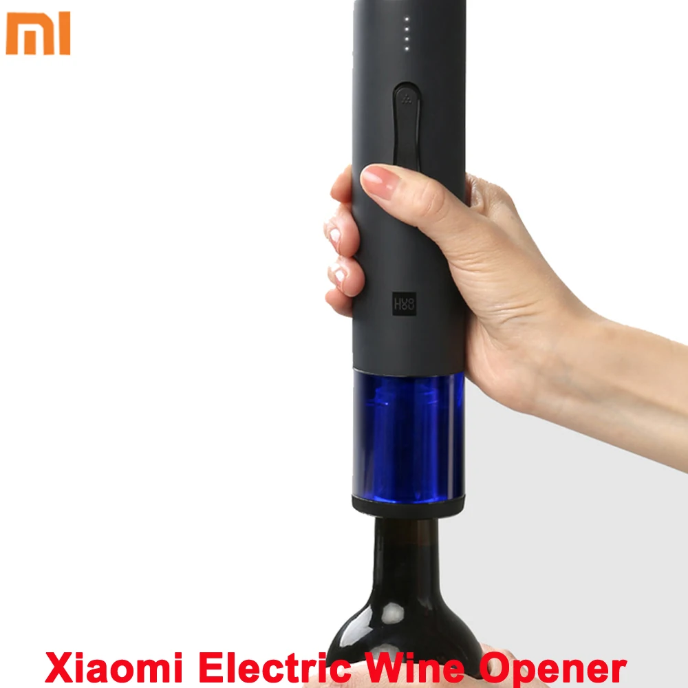 

Xiaomi Mijia Huohou Automatic Wine Bottle Kit Electric Corkscrew With Foil Cutter Electric Wine Opener Corkscrew Smart Home.