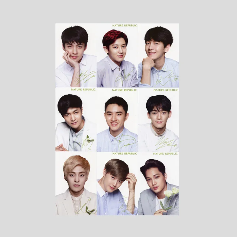 KPOP EXO Япония подходит к альбому фото карта K POP самодельные бумажные карты