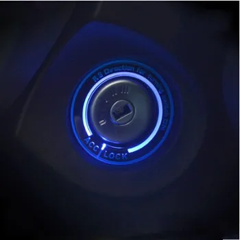 

Hop Sale Car Super Bright LED Luminous Lgnition Switch Cover Key Ring Decoration Sticker For Ford Focus