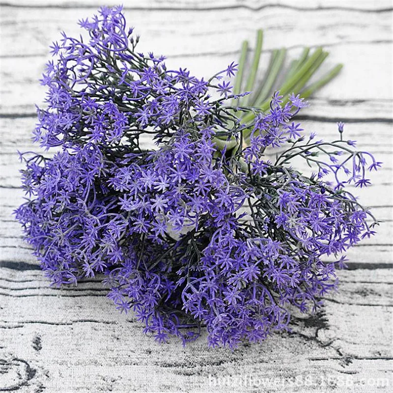 Fake Bridal Bouquet Artificial Flowers Lavender Purple Color For Wedding Bride Bouquet Home Xmas Decorative Flower Artificial Flowers Lavender Artificial Flowersbridal Bouquets Artificial Flowers Aliexpress